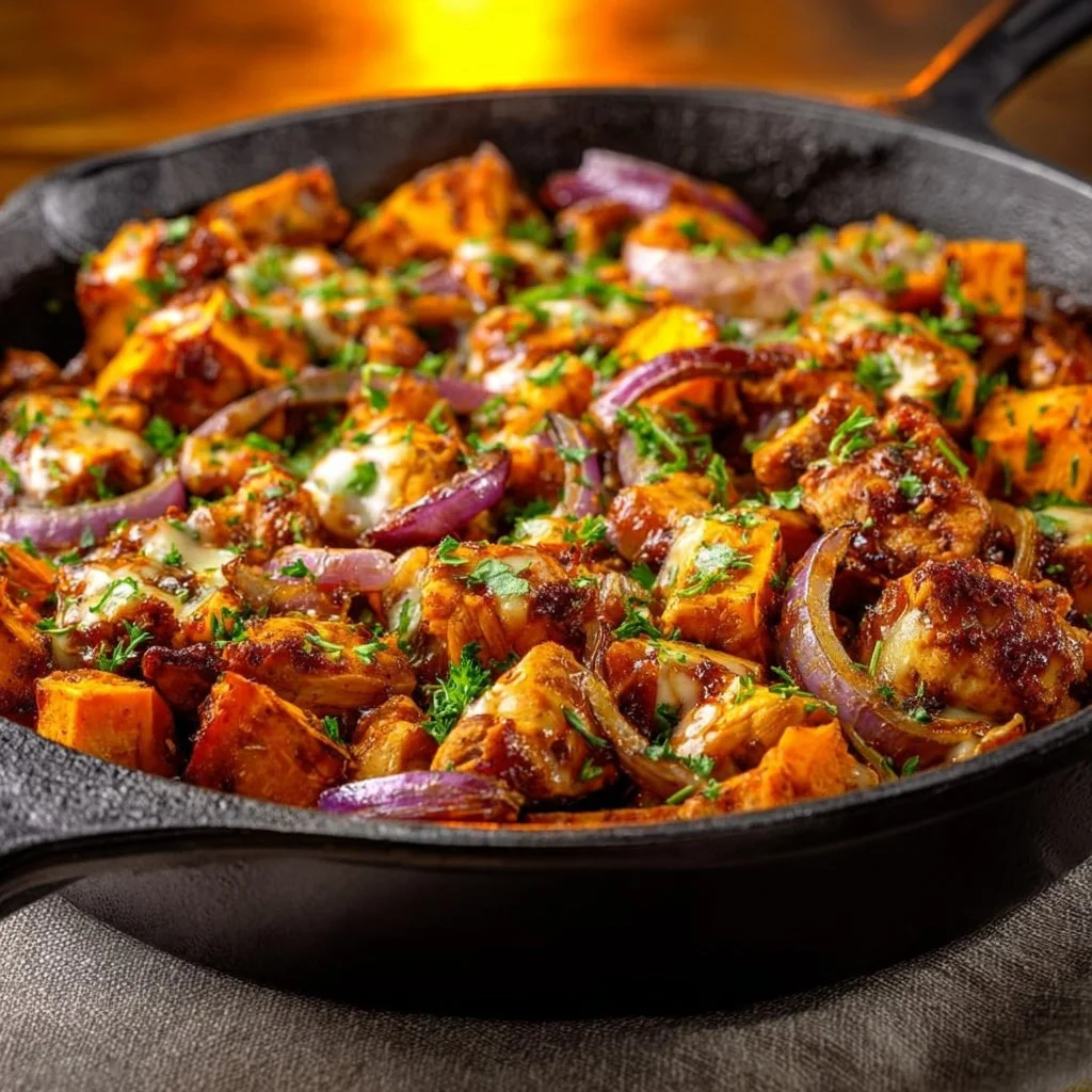BBQ Chicken Sweet Potato Skillet – Easy One-Pan Dinner